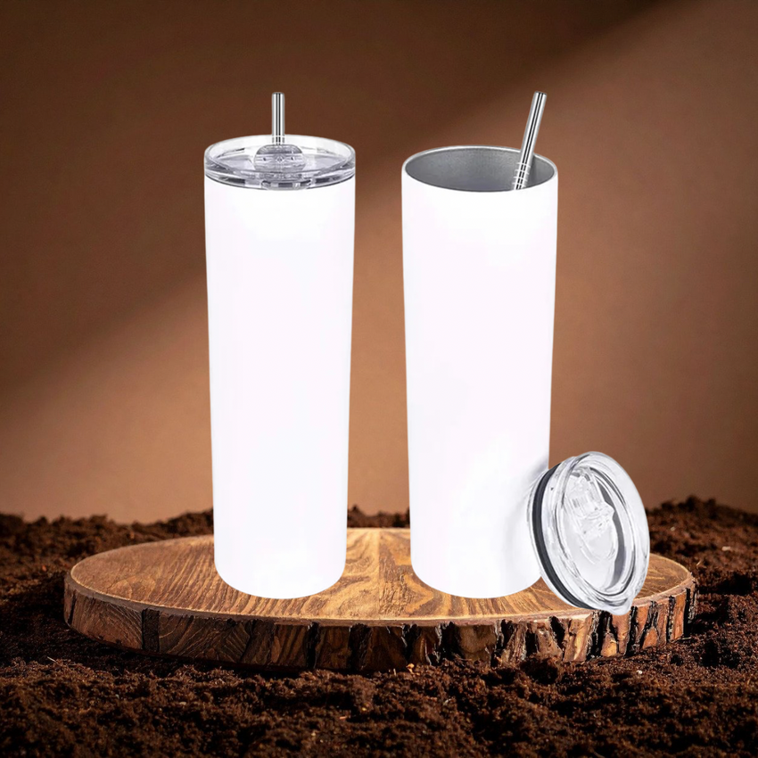 30oz White Tumbler – Custom Printed