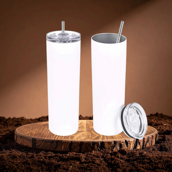 30oz White Tumbler – Custom Printed