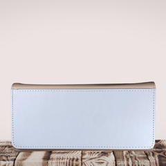 PU Leather Clutch Wallet – Custom Printed Beige