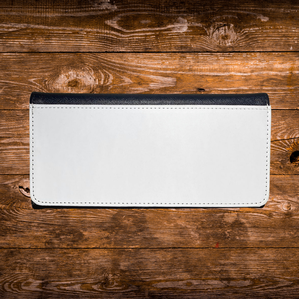 PU Leather Clutch Wallet – Custom Printed Black