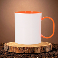 11oz Polymer Coloured Inner Mug – Custom Printed