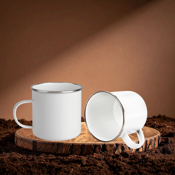 12oz & 17oz Enamel Camping Mug – Custom Printed
