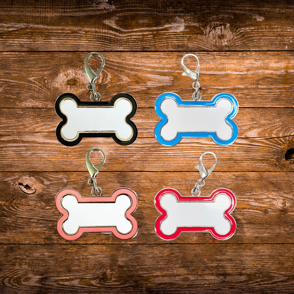 Bone-Shaped Dog Tags – Custom Printed