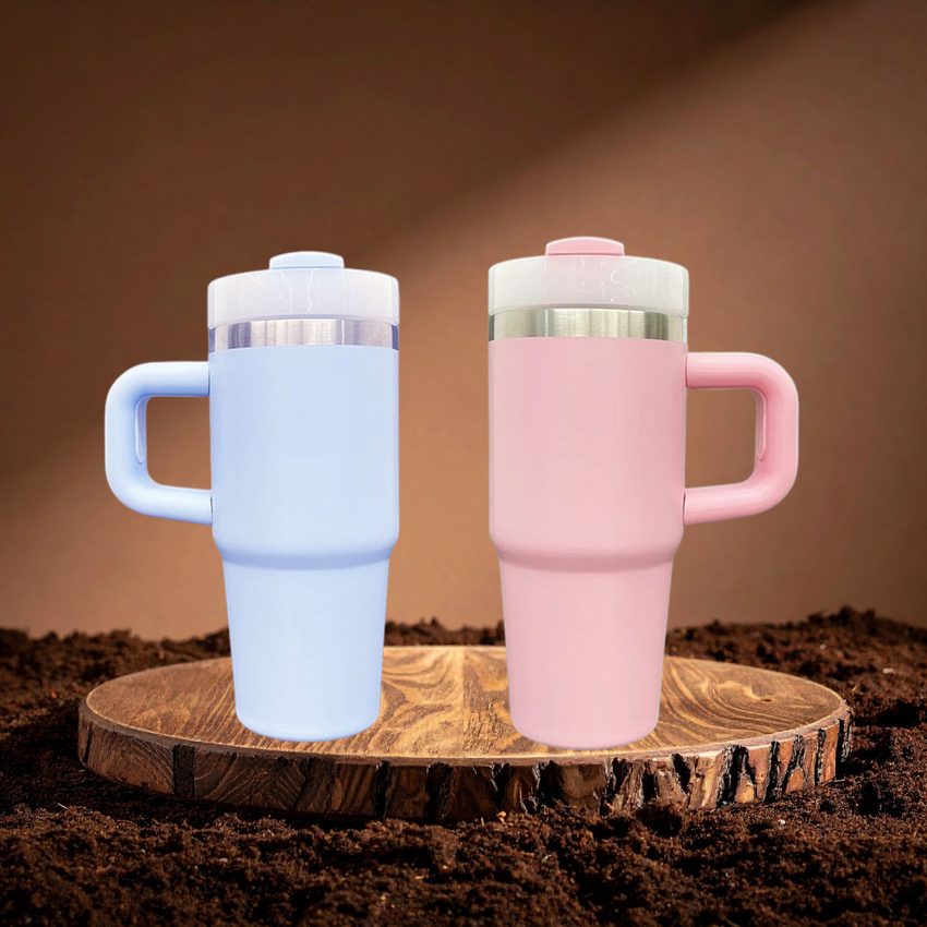 14oz Macaron Tumbler with Handle – Custom Printed