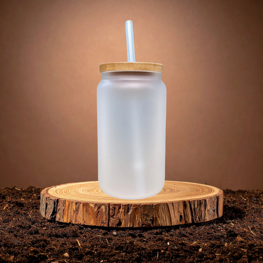 15oz Frosted Glass Libby – Custom Printed