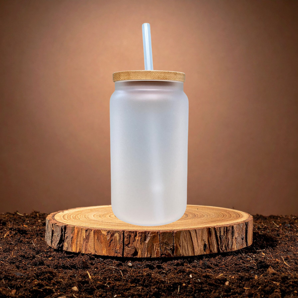 15oz Frosted Glass Libby – Custom Printed