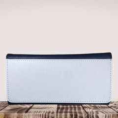 PU Leather Clutch Wallet – Custom Printed Navy