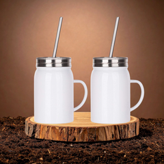 17oz Mason Jar with Handle – Custom Printed