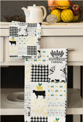 Waffle Tea Towel - Custom Printed